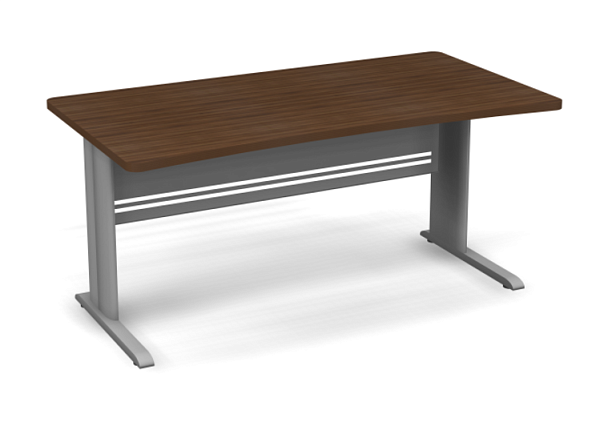Стол на металлокаркасе 1600 Берлин Орех Вармия/Серый СПМ 160.85 - Вид 1