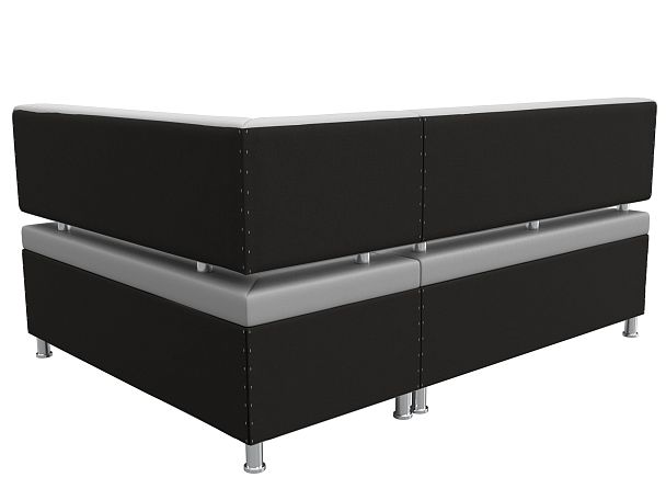 Кухонный уголок Стайл правый (полностью экокожа белая) - Вид 6