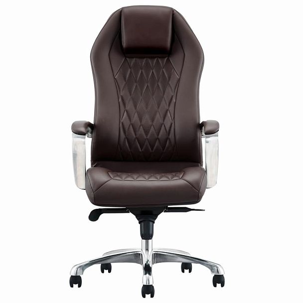 Кресло BRABIX PREMIUM Aurus EX-705, мультиблок, алюминий, экокожа, коричневое, 532929 - Вид 4