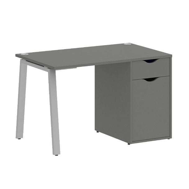 Home Office Стол письменный VR.SP-3-118.1.A Металлик/Серый металл 1180*720*750 - Вид 1