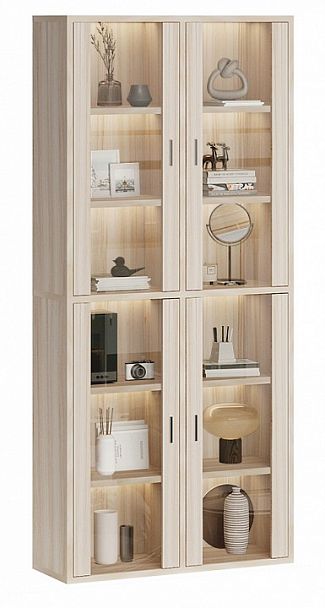 Шкаф-витрина Домино СУ(ш2в2)+4ФС Карамель - Вид 2