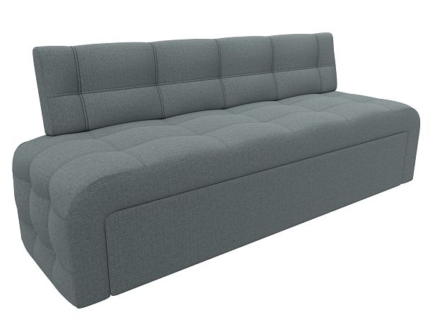 Диван кухонный прямой Люксор Рогожка серый - Вид 5