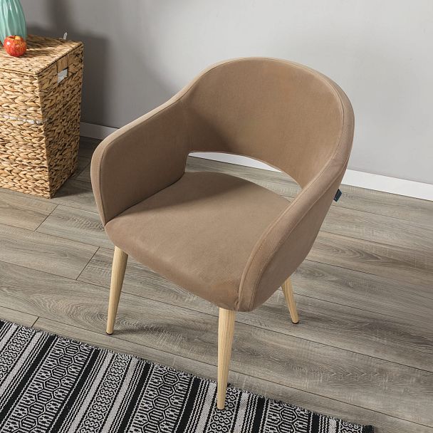 Кресло Oscar Diag beige/нат.дуб - Вид 12