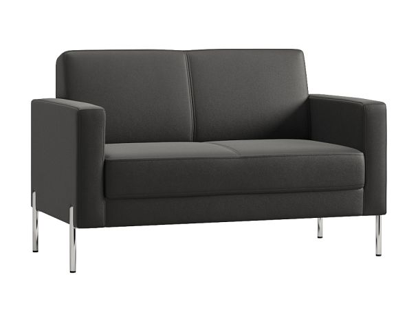 Диван Everprof Dexter двухместный Экокожа Черный - Вид 1