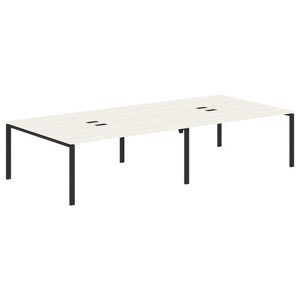 Стол 4-х местный EUWST 3516 Ясень Траун/Черный 3526х1606х750 EDIS - Вид 1