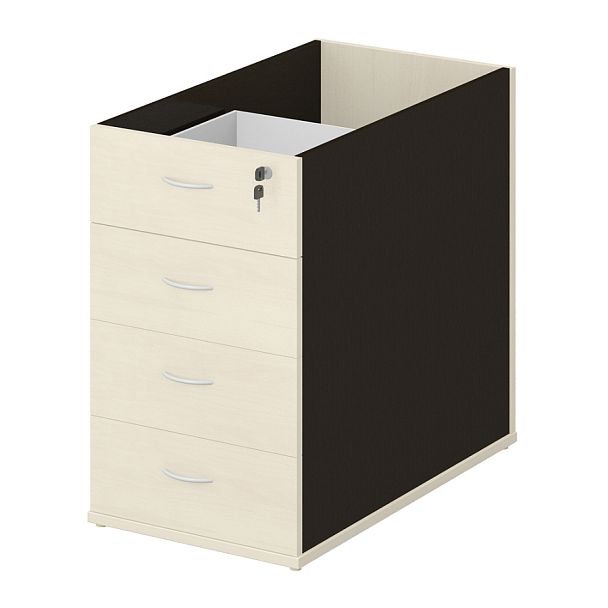 Тумба офисная "Система-M"  ПК-ССМ-ТМ45Х79Я4-В1-180 клен - Вид 1