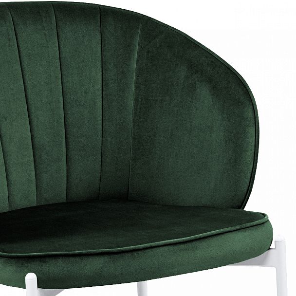 Комплект кухонных стульев Миэль зеленый велюр/белый, 2 шт. - Вид 8