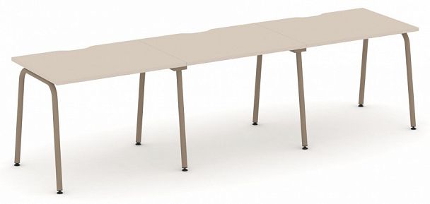 Рабочая станция на 3 места "ESTETICA" ES.RS-3.1-VK Капучино - Вид 1