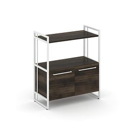 Rift Шкаф 2 ниши широкий RF.SS-22 Дуб Мали/Металл Белый 798*396*924 - Фото предпросмотра