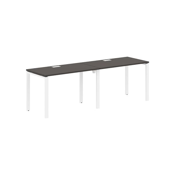 Стол 2-х местный EUWST 2367 Мокко/Белый 2326х670х750 EDIS - Вид 1