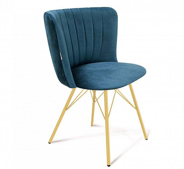 Стул Sheffilton SHT-ST36-1/S37 тихий океан/золото - Вид 2