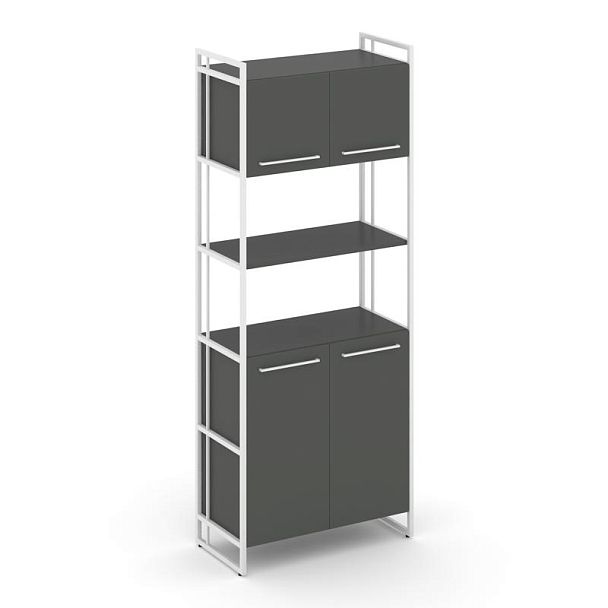 Rift Шкаф 5 ниш широкий RF.SS-53 Антрацит/Металл Белый 798*396*2010 - Вид 1