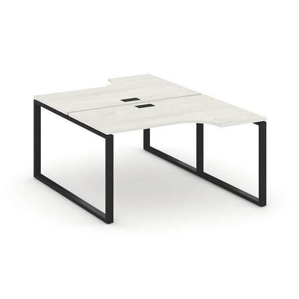 Стайл Проджект Рабочая станция эргоном. SN-6O.DRPA-001 Дуб Наварра/Металл Черный 1380*1232/1992*750 - Вид 1