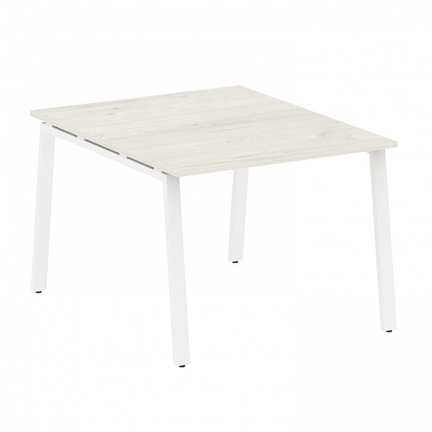 Стол для переговоров "Metal System" БА.ПРГ-1.1 дуб наварра/белый - Вид 1