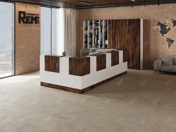 RTD084-200-SH ТАНДЕМ / TANDEM Стойка ресепшн 2-200 2000х700х1200 Таксония шоколадная - Вид 5