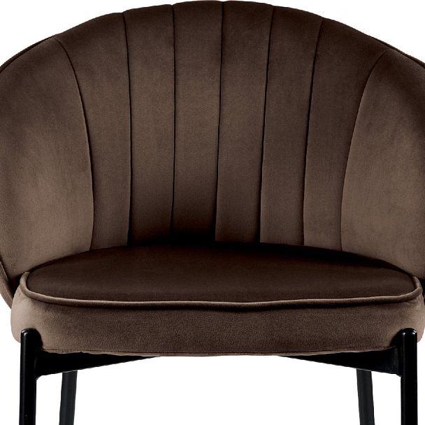 Комплект полубарных стульев Миэль коричневый/черный, 2 шт. - Вид 7