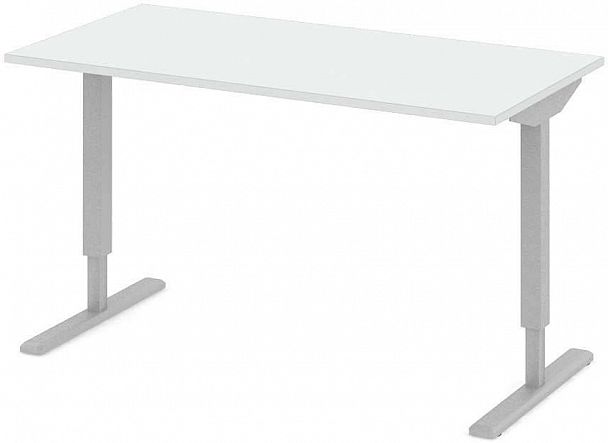 Стол офисный рабочий С-ТРС31 "Трансформер" ПК-ТРС-СТ160Х80/ЭР-В1-76 белый - Вид 1