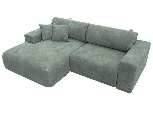 Диван угловой Лига-036 НПБ Классик левый угол Велюр зеленый - Вид 5