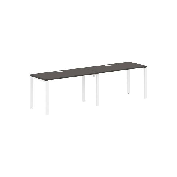 Стол 2-х местный EUWST 2767 Мокко/Белый 2726х670х750 EDIS - Вид 1