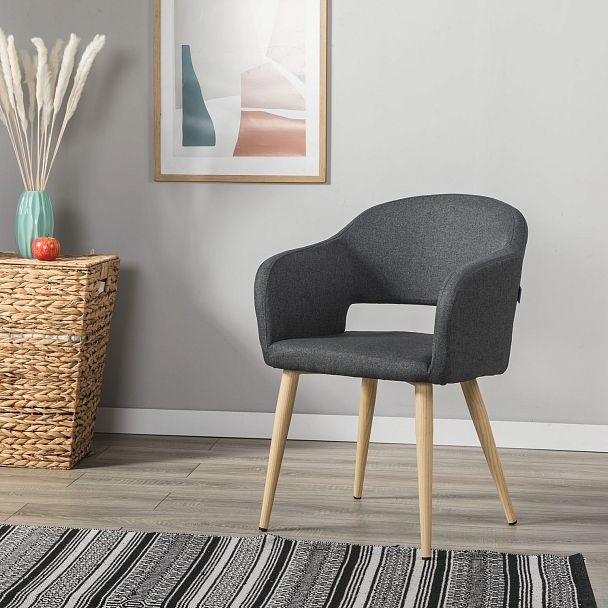 Кресло Oscar тёмно-серый/нат.дуб - Вид 9