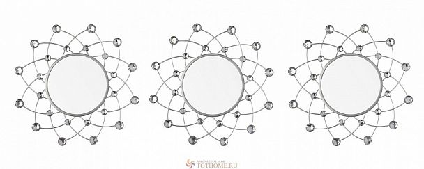 Набор из 3 зеркал настенных (25 см) Aviere 29226 - Вид 2