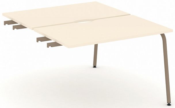 Двойной стол приставка к опорным тумбам "ESTETICA" ES.D.SPR-2-VK Сатин - Вид 1