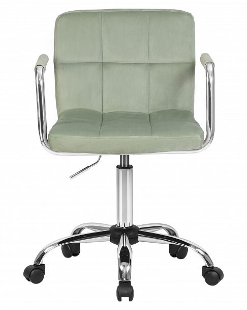 Офисное кресло для персонала DOBRIN TERRY (мятный велюр (MJ9-87)) - Вид 6