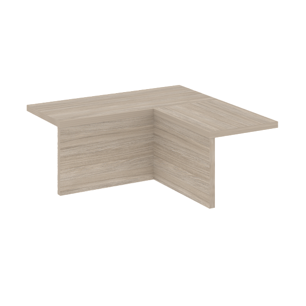 Onix Накладка угловая низкая внутренняя левая O.R-NU.N.VNU (L) Дуб аттик 759*759*297 - Вид 1