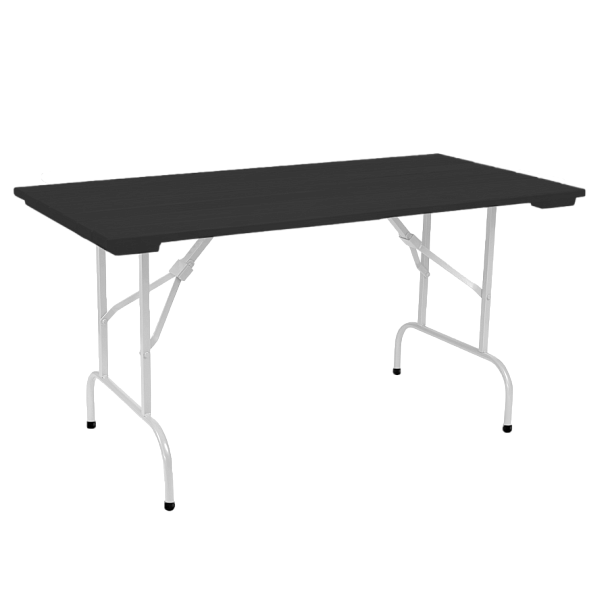 Стол Лидер 1, 1500*800 уличный из реек, черный, белый - Вид 1