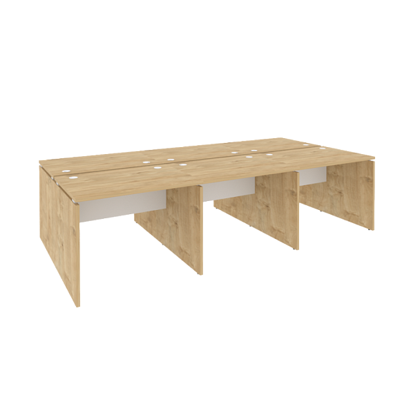 Onix Рабочая станция O.D.RS-6.1.7 Тиквуд светлый/Белый бриллиант 2940*1475*750 - Вид 1