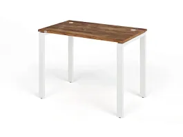 TANDEM RTD057-MK-100-SH Стол прямой на металлокаркасе ун-й 1000х600х750 Таксония шоколадная/Белый - Фото предпросмотра