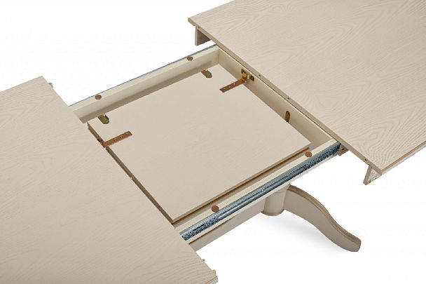 Стол деревянный раздвижной Барэнт 170(220)х90х76 Слоновая кость с золотой патиной - Вид 6