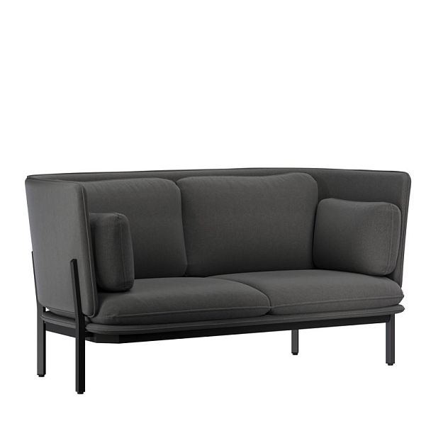 Stato Диван двухместный с низкой спинкой STA-02L Verona 66/Металл Черный 1730*850*855 - Вид 1