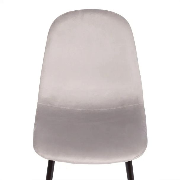 Стул Бриз/Breeze (мод.4724), Велюр/металл, Light grey (светло-серый) HLR14 / черный - Вид 8