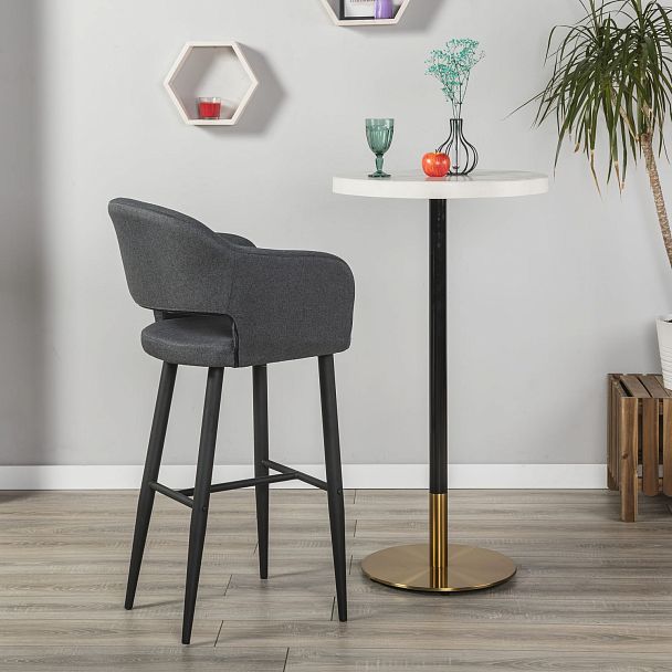 Кресло Бар Oscar тёмно-серый/черный - Вид 9