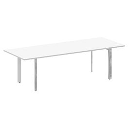 Стол переговорный на П-образном м/к "ONIX DIRECT LUX" M-O.MP-PRG-25 белый - Фото предпросмотра