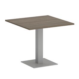 Home Office Стол квадратный VR.SP-5-90.2 Вяз/Серый металл 900*900*750 - Фото предпросмотра