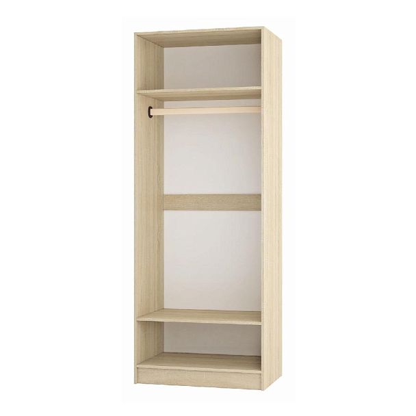 Спальня Колибри Лофт шкаф дуб сонома/ателье светлое+акрил белый - Вид 2