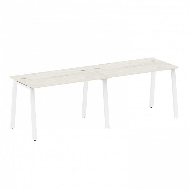 Рабочая станция "Metal System" БА.СМ-2.2 дуб наварра/белый - Вид 1