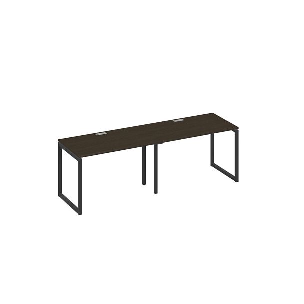 Рабочая станция на каркасе QUATTRO (2х120) A4 А4 Б4 013-2 БП венге / металлокаркас антрацит - Вид 1