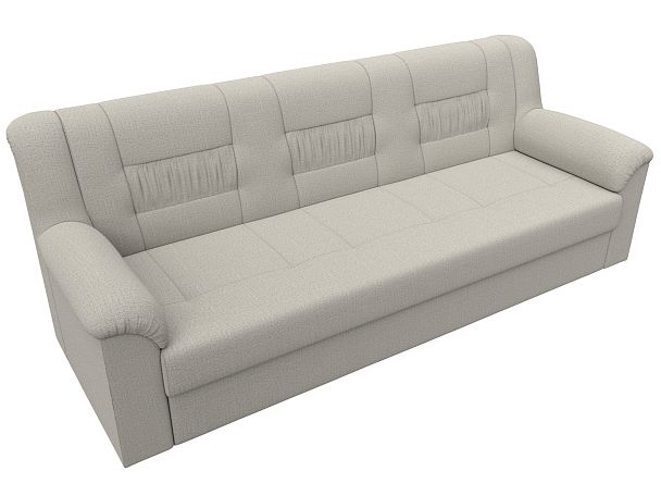 Диван прямой Карелия Рогожка бежевый - Вид 5