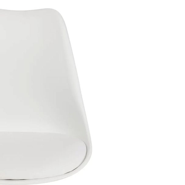 Стул Тулип Фэшн Чаир/Tulip Fashion Chair (мод.109)/1 шт. в упаковке, металл/пластик/PU, белый / белый - Вид 6