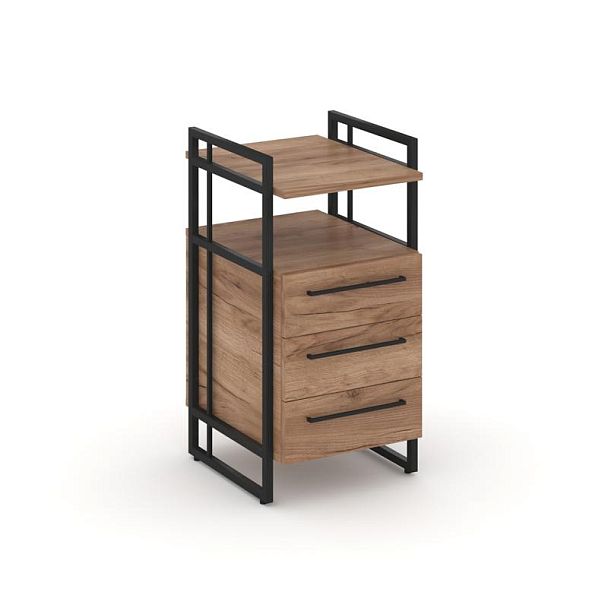 Rift Direct Тумба приставная RF.TPRR-001 Дуб Табак/Металл Черный 424*500*821 - Вид 1