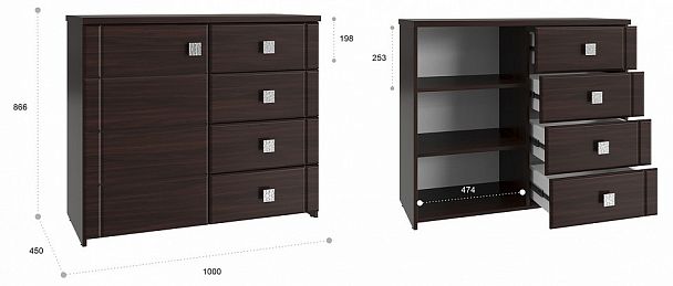 Тумба Изабель ИЗ-52К - Вид 3