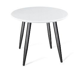 Стол Sheffilton SHT-TU104/80 МДФ черный муар/белый - Фото предпросмотра