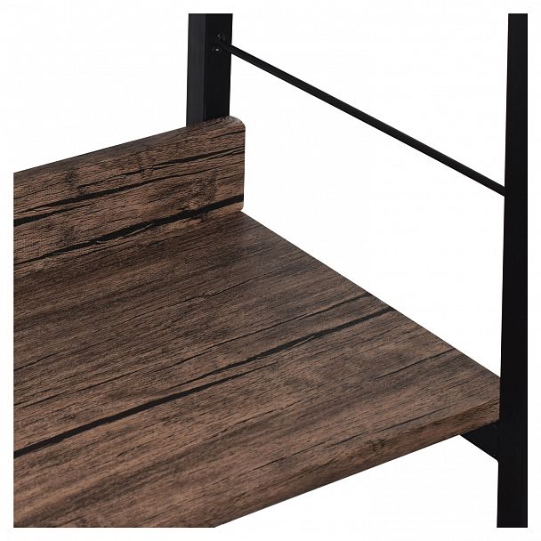 Стеллаж на металлокаркасе BRABIX "LOFT SH-003", 600х350х1500 мм, 5 полок, цвет морёный дуб, 641234 - Вид 8