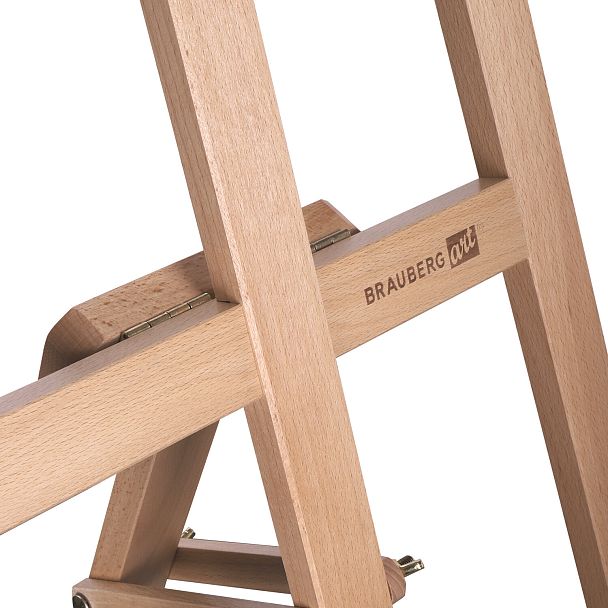 Мольберт напольный из бука, 158х50х87 см, высота холста до 121 см, лакированный, BRAUBERG ART CLASSIC, 192259 - Вид 10