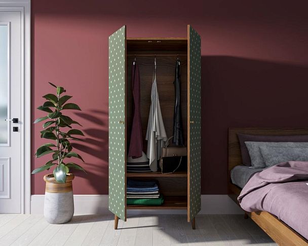 Шкаф малый двухстворчатый Berber принт 12 арт BB08/Print_12 - Вид 2