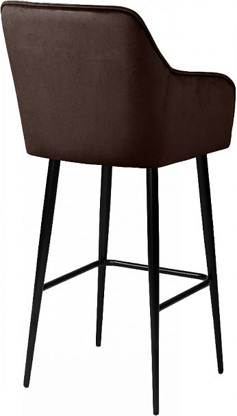 Комплект барных поворотных кресел Мони К, Confetti coffee/черный, 2 шт. - Вид 5