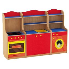 Уголок-кухня Аленушка 2, цветной фасад - Фото предпросмотра